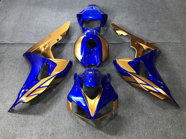 2006-2007 Blue and Gold Honda CBR1000RR Fairings