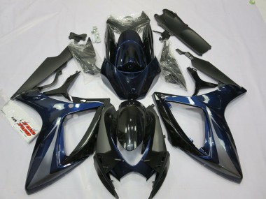 Best Aftermarket 2006-2007 Blue and Grey Suzuki GSXR 600-750 Fairings