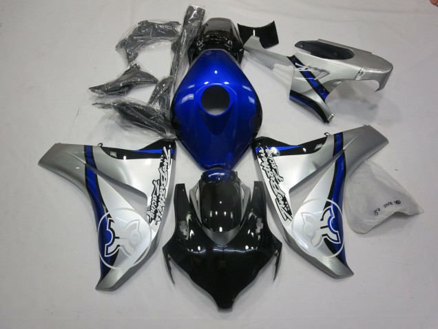 2006-2007 Blue and Silver TBR Honda CBR1000RR Fairings