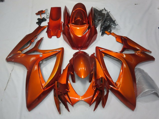 Best Aftermarket 2006-2007 Burnt Orange Suzuki GSXR 600-750 Fairings