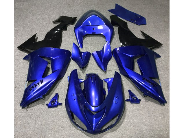 2006-2007 Gloss Blue Kawasaki ZX10R Fairings