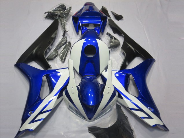 2006-2007 Gloss Blue and White Honda CBR1000RR Fairings