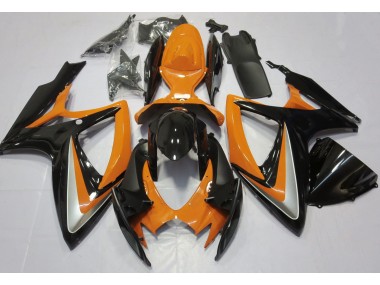 Best Aftermarket 2006-2007 Gloss Orange Debadged Suzuki GSXR 600-750 Fairings