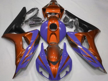 2006-2007 Gloss Orange and Dark Blue Honda CBR1000RR Fairings