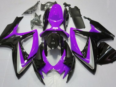 Best Aftermarket 2006-2007 Gloss Purple Debadged Suzuki GSXR 600-750 Fairings