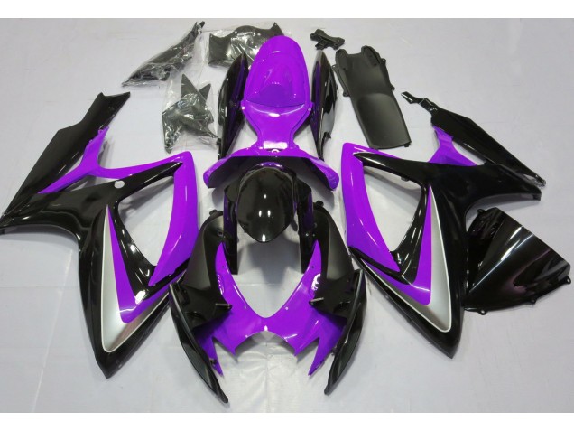 Best Aftermarket 2006-2007 Gloss Purple Debadged Suzuki GSXR 600-750 Fairings