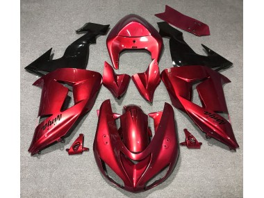 2006-2007 Gloss Red Kawasaki ZX10R Fairings