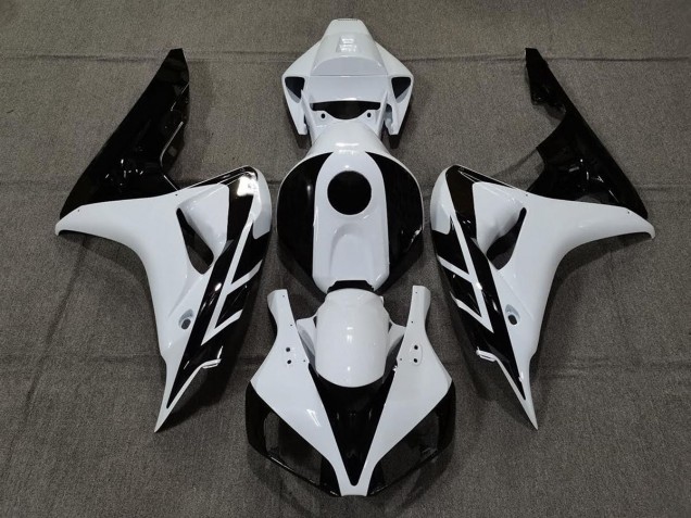 2006-2007 Gloss White and Black Honda CBR1000RR Fairings