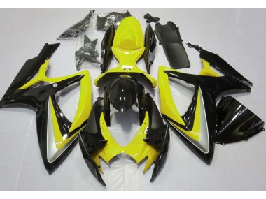 Best Aftermarket 2006-2007 Gloss Yellow Debadged Suzuki GSXR 600-750 Fairings