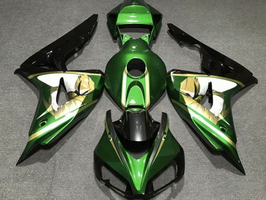 2006-2007 Green & Gold Honda CBR1000RR Fairings