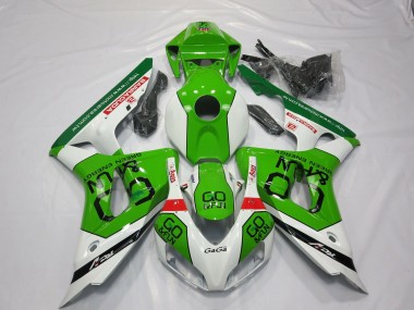 2006-2007 Green and White Honda CBR1000RR Fairings