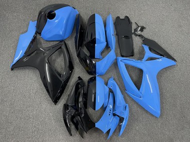 Best Aftermarket 2006-2007 Half Blue and Black Suzuki GSXR 600-750 Fairings