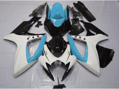 Best Aftermarket 2006-2007 Light Blue Star Suzuki GSXR 600-750 Fairings