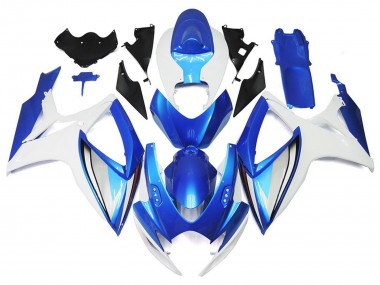 Best Aftermarket 2006-2007 Light Blue and Deep Blue OEM Style Suzuki GSXR 600-750 Fairings