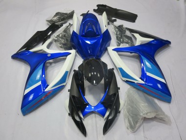 Best Aftermarket 2006-2007 Light and Dark Blue Suzuki GSXR 600-750 Fairings