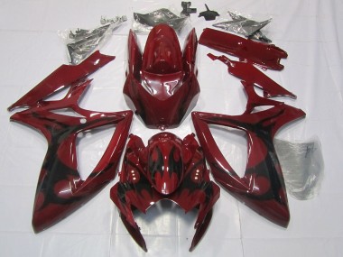 Best Aftermarket 2006-2007 Maroon Red Suzuki GSXR 600-750 Fairings