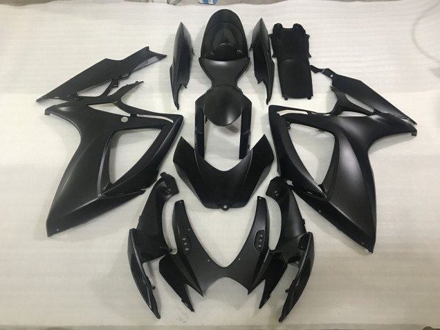 Best Aftermarket 2006-2007 Matte Black Suzuki GSXR 600-750 Fairings