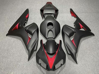 2006-2007 Matte Black and Light Blue Honda CBR1000RR Fairings