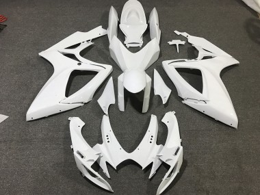 Best Aftermarket 2006-2007 Matte White Suzuki GSXR 600-750 Fairings