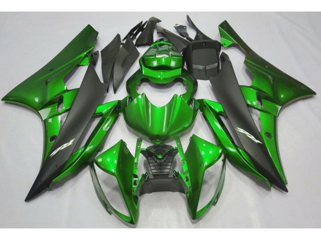 Best Aftermarket 2006-2007 Metallic Green & Black Yamaha R6 Fairings