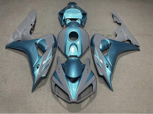 2006-2007 Nardo Grey and Light Blue Honda CBR1000RR Fairings