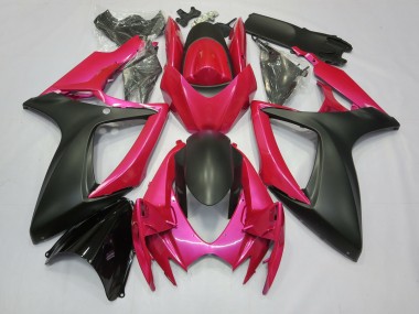 Best Aftermarket 2006-2007 Pink and Matte Suzuki GSXR 600-750 Fairings