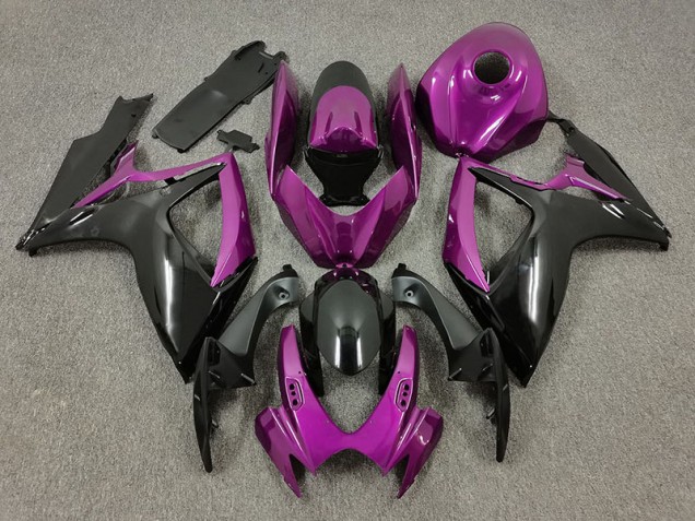 Best Aftermarket 2006-2007 Purple and Black Suzuki GSXR 600-750 Fairings