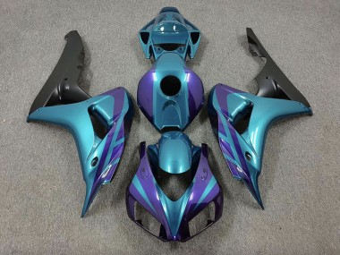 2006-2007 Purple and Emerald Honda CBR1000RR Fairings