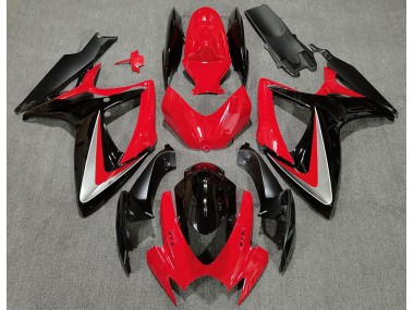 2006-2007 Red Black OEM Style Suzuki GSXR 600-750 Fairings