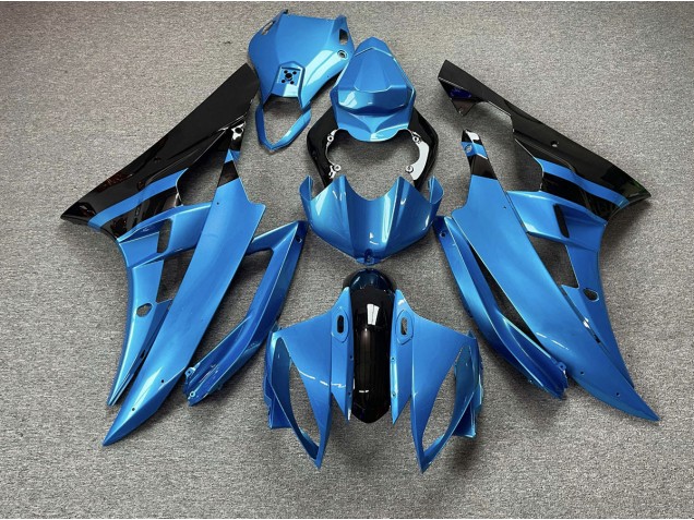 Best Aftermarket 2006-2007 Sky Blue and Black Yamaha R6 Fairings