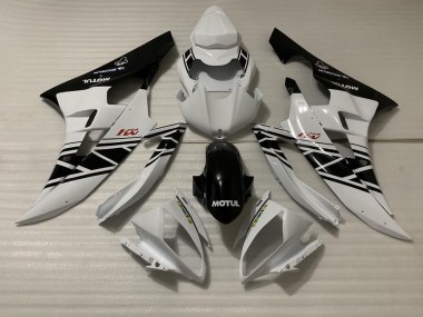 Best Aftermarket 2006-2007 White Black Design Yamaha R6 Fairings