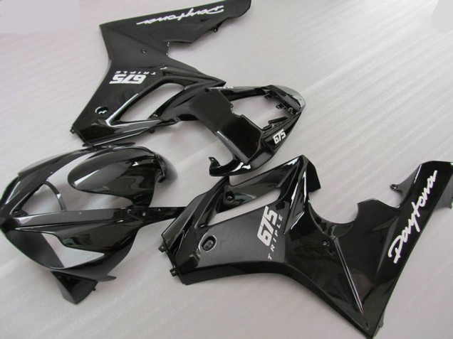 Best Aftermarket 2006-2008 Black Triple Triumph Daytona 675 Fairings