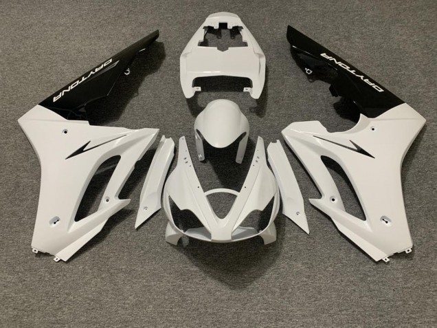 2006-2008 Gloss White and Black Triumph Daytona 675 Fairings