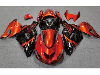 Best Aftermarket 2006-2011 Burnt Orange Black Kawasaki ZX14R Fairings