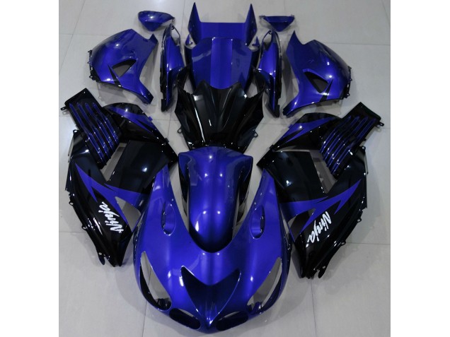 2006-2011 Gloss Blue and Black Kawasaki ZX14R Fairings