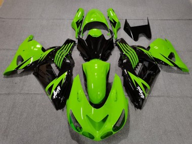 Best Aftermarket 2006-2011 Lime Green and Black Kawasaki ZX14R Fairings