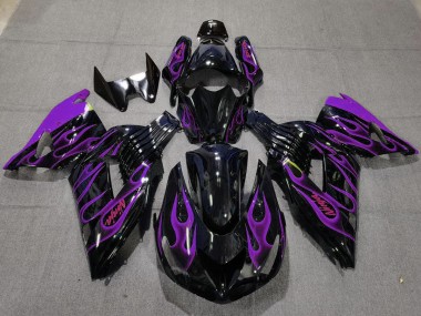 2006-2011 Purple Flame Kawasaki ZX14R Fairings