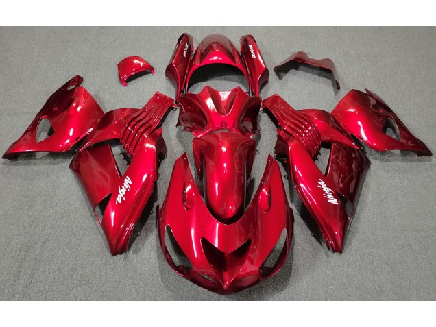 Best Aftermarket 2006-2011 Red Gloss Kawasaki ZX14R Fairings