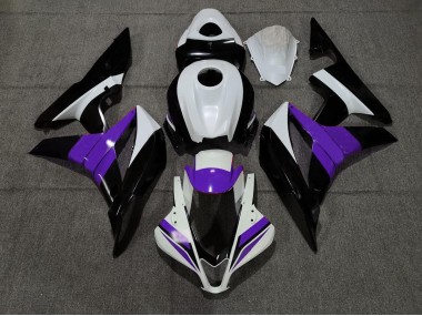 Best Aftermarket 2007-2008 Black White and Purple Honda CBR600RR Fairings