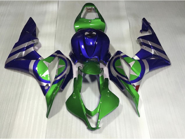 Best Aftermarket 2007-2008 Blue Green Captain America Honda CBR600RR Fairings