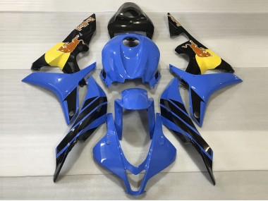 Best Aftermarket 2007-2008 Blue & Orange Bull Honda CBR600RR Fairings