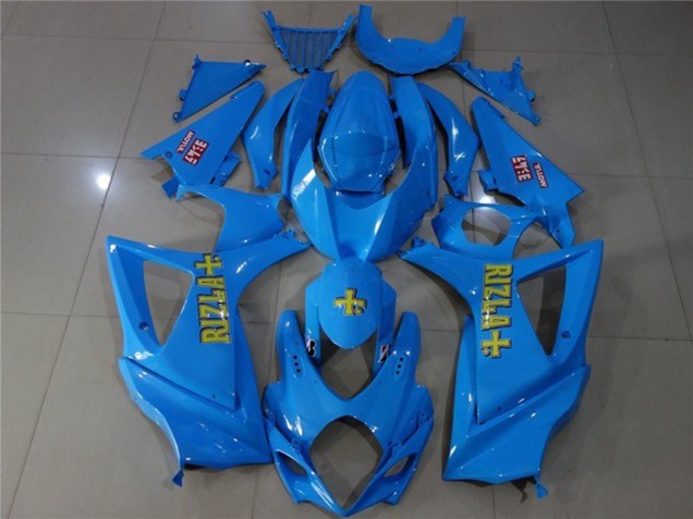 Best Aftermarket 2007-2008 Blue Rizzla- GSXR 1000 07-08 Suzuki GSXR 1000 Fairings