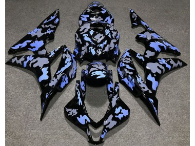 Best Aftermarket 2007-2008 Blue and Gray Camouflage Honda CBR600RR Fairings