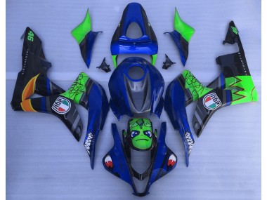 Best Aftermarket 2007-2008 Blue and Green Shark Honda CBR600RR Fairings