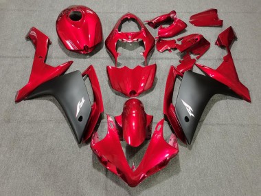 Best Aftermarket 2007-2008 Candy Red & Black Yamaha R1 Fairings