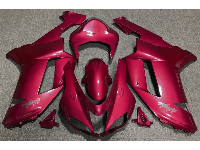 2007-2008 Candy Red Kawasaki ZX6R Fairings