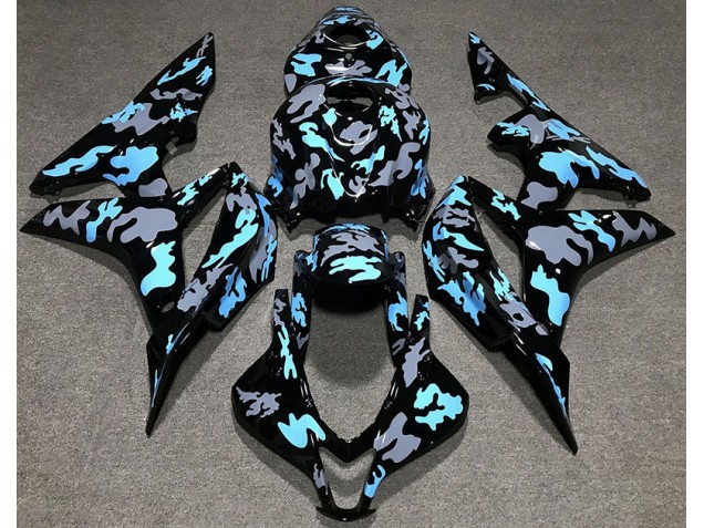 2007-2008 Custom Camo Blue Honda CBR600RR Fairings