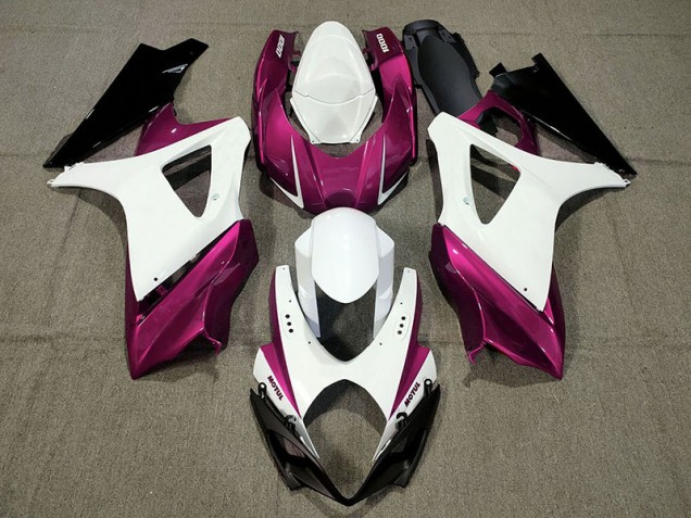 Best Aftermarket 2007-2008 Custom Design Pink Suzuki GSXR 1000 Fairings