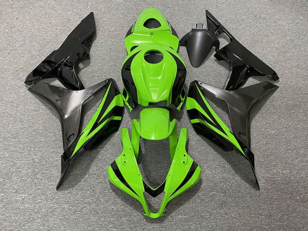 2007-2008 Electric Green OEM Style & Grey Honda CBR600RR Fairings