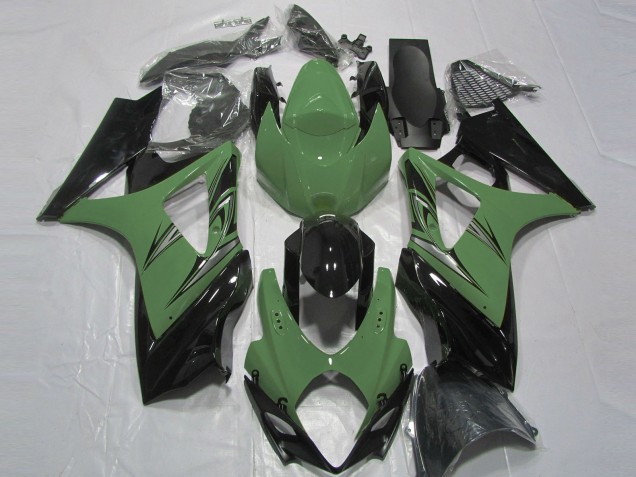 Best Aftermarket 2007-2008 Forest Green and Black Suzuki GSXR 1000 Fairings